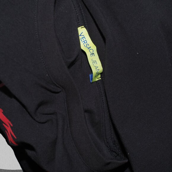 Versace Jeans Women's Small Short Sleeve Shirt Black Palm Tree Graphic - Picture 7 of 7